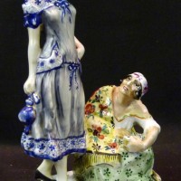 A Russian porcelain figure group ‘Fortune Teller’. Hammer: £4200