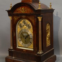   A Large 19th Century Brass Inlaid Table Clock Hammer £1650