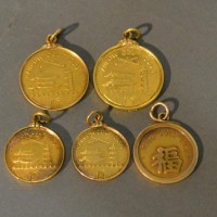 A Group Of Five 18ct. Gold Medallions Relating To Hankow Golf Club, Shanghai, 50.5g Hammer: £1,000